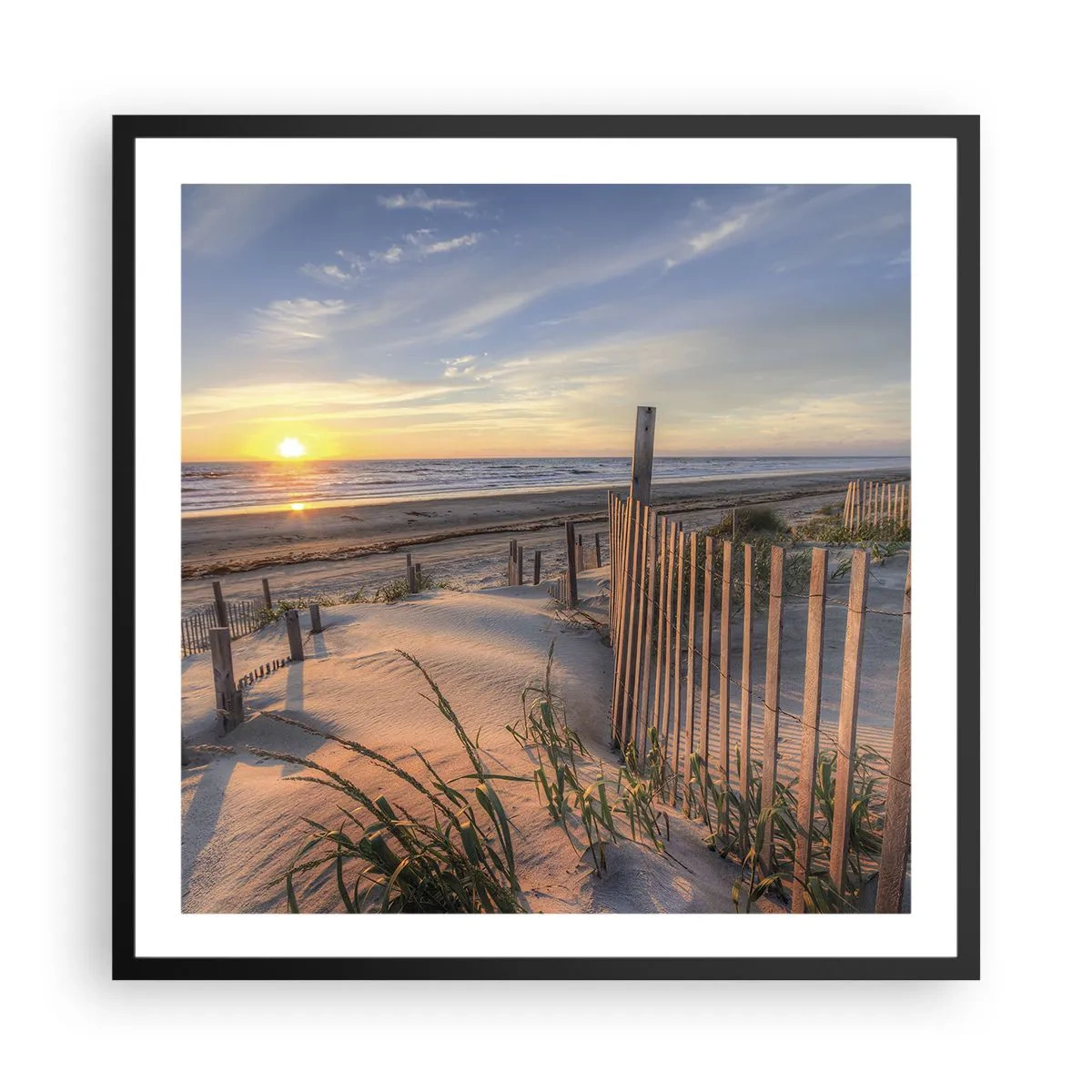 Poster in een zwarte lijst - Glans en schaduw van de wind - 60x60 cm