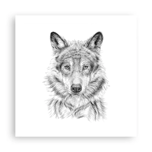 Poster - Een geboren leider - 50x50 cm