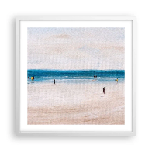 Poster in een witte lijst - Een natuurlijke behoefte - 50x50 cm