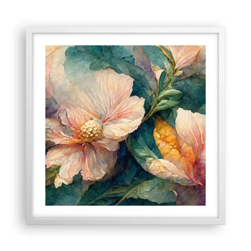 Poster in een witte lijst - Gewoon subtiliteit - 50x50 cm