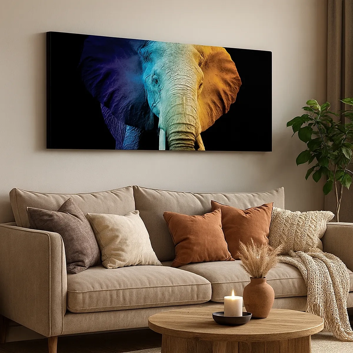 Schilderen op canvas - Excentriek, niet raar - 30x30 cm