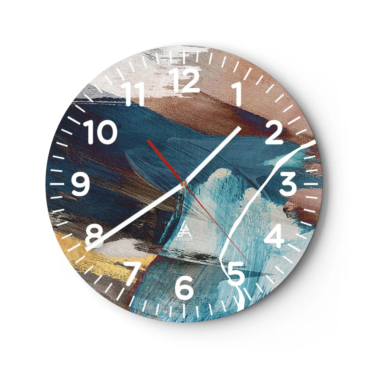 Wandklok - Klok - Met panache en energie - 30x30 cm