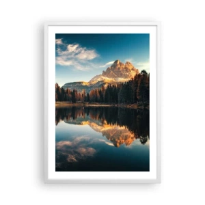 Poster in een witte lijst - Dubbel landschap - 50x70 cm