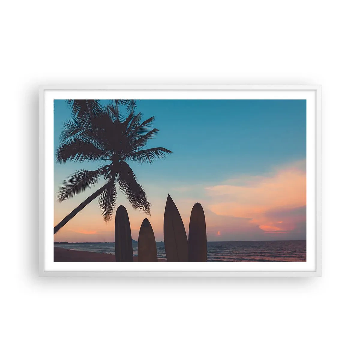 Poster in een witte lijst - Morgen wordt ook leuk - 91x61 cm