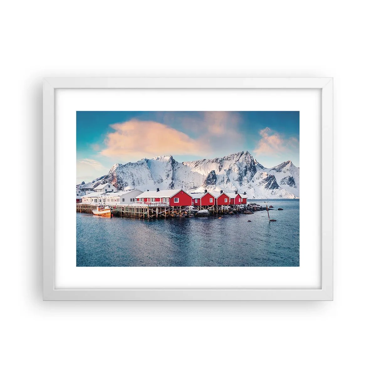 Poster in een witte lijst - Noordelijke retraite - 40x30 cm