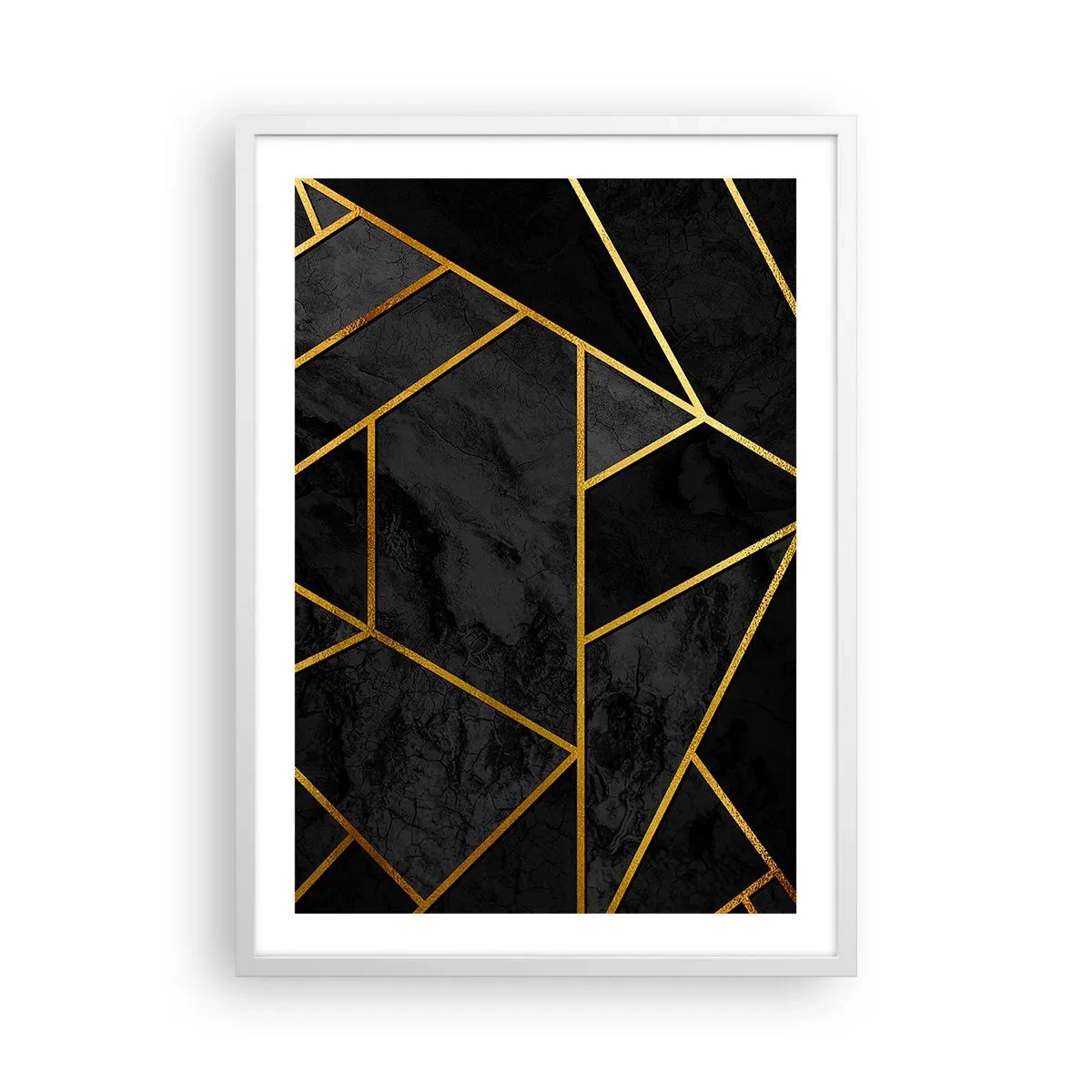 Poster in een witte lijst - Duisternis en glans - 50x70 cm