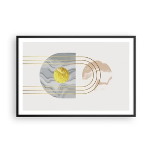 Poster in een zwarte lijst - Helderheid en schittering - 91x61 cm