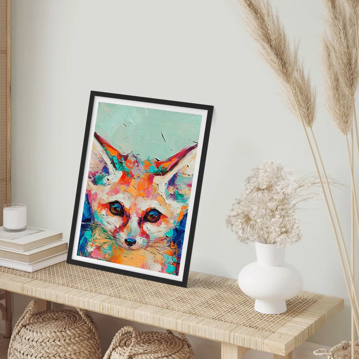 Poster in een zwarte lijst - Ben je klaar voor mij? - 61x91 cm