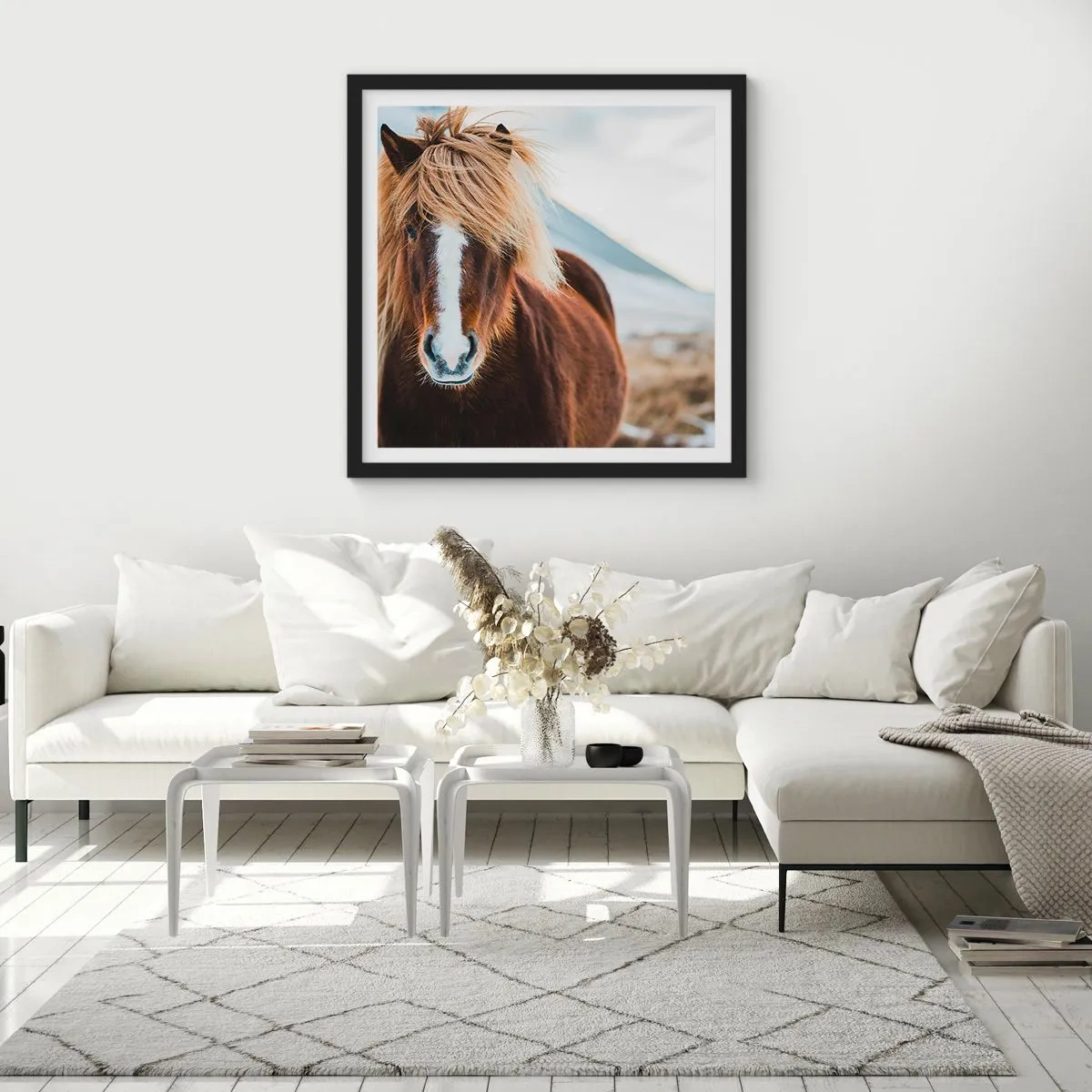 Poster in een zwarte lijst - Voel jij je vrij? - 40x40 cm