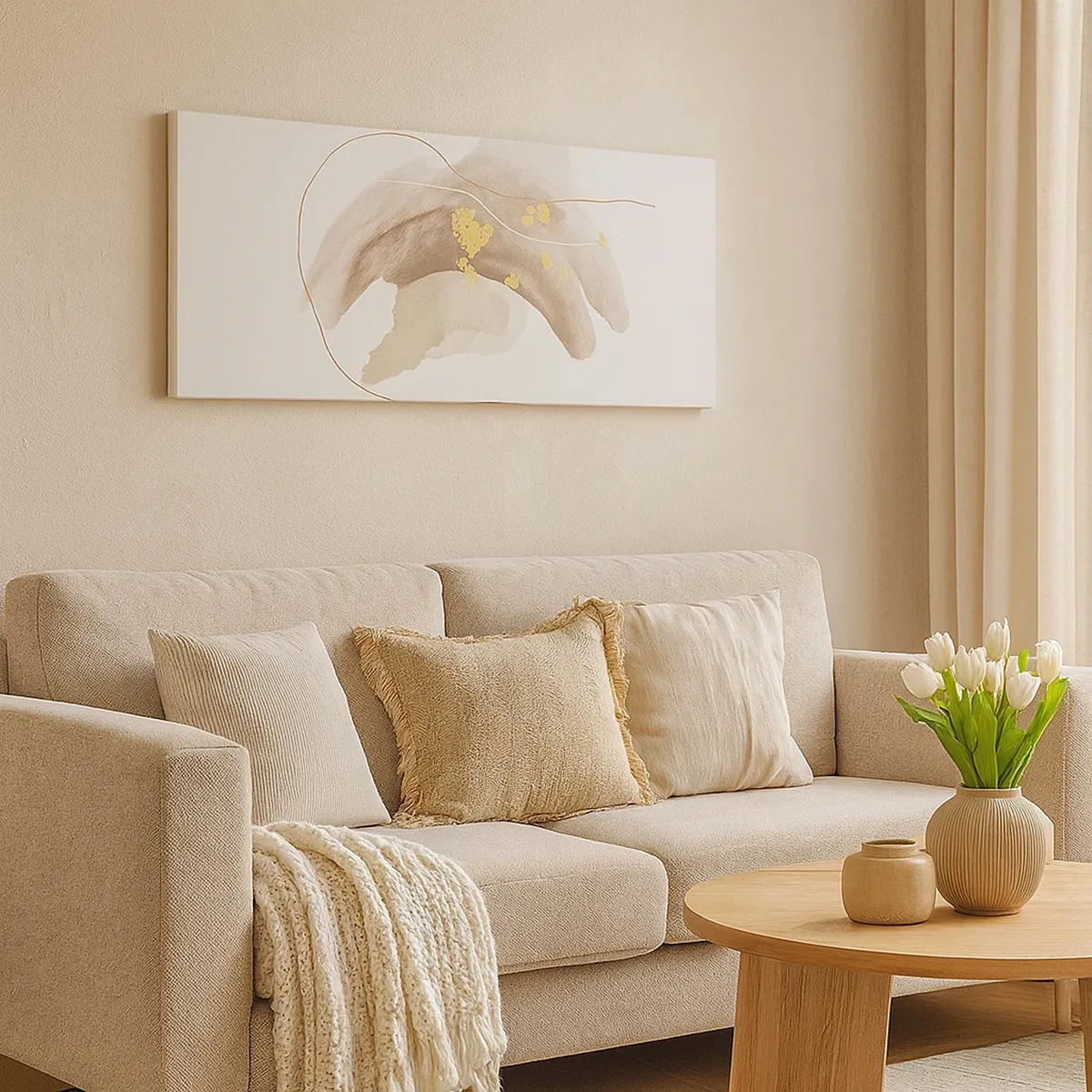 Schilderen op canvas - Ontmoet in de ruimte - 30x30 cm