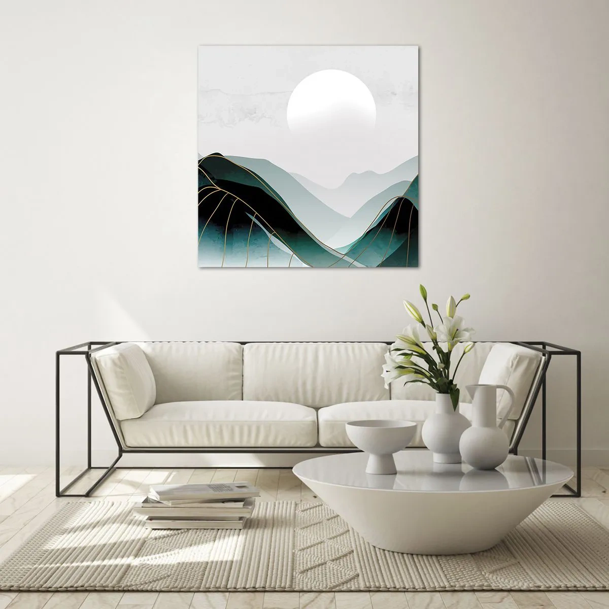 Schilderen op glas - In volle majesteit - 70x70 cm