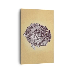 Schilderen op canvas - Uit een oceaan van ornamenten - 80x120 cm