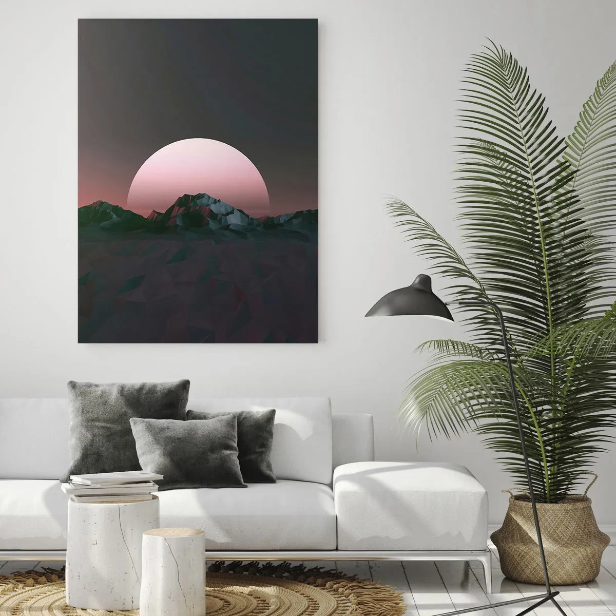 Schilderen op glas - In een naburig sterrenstelsel - 80x120 cm