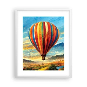 Poster in een witte lijst - In stilte zie je meer - 40x50 cm