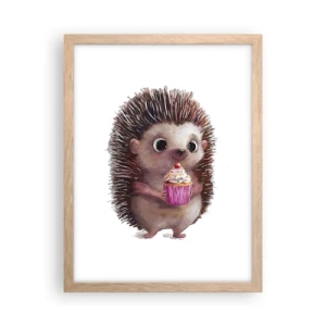 Een poster in een licht eiken lijst - De vakantie is elke dag - 30x40 cm