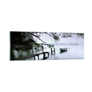 Schilderen op glas - Je bent al aan het rusten - 90x30 cm