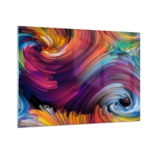 Schilderen op glas - Het begin van een nieuwe wereld - 100x70 cm