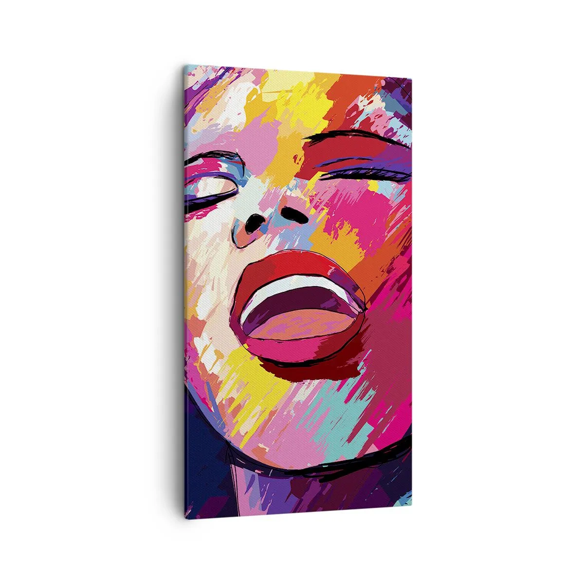 Schilderen op canvas - Zing mijn hele leven - 45x80 cm