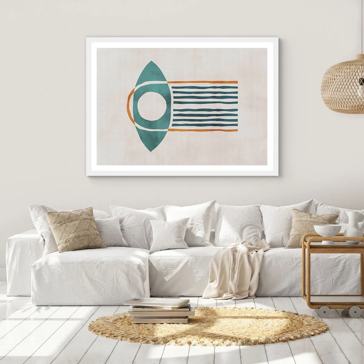 Poster in een witte lijst - Tekens en rituelen - 91x61 cm