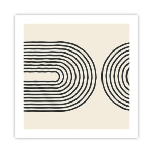 Poster - In een ogenblik ... - 50x50 cm