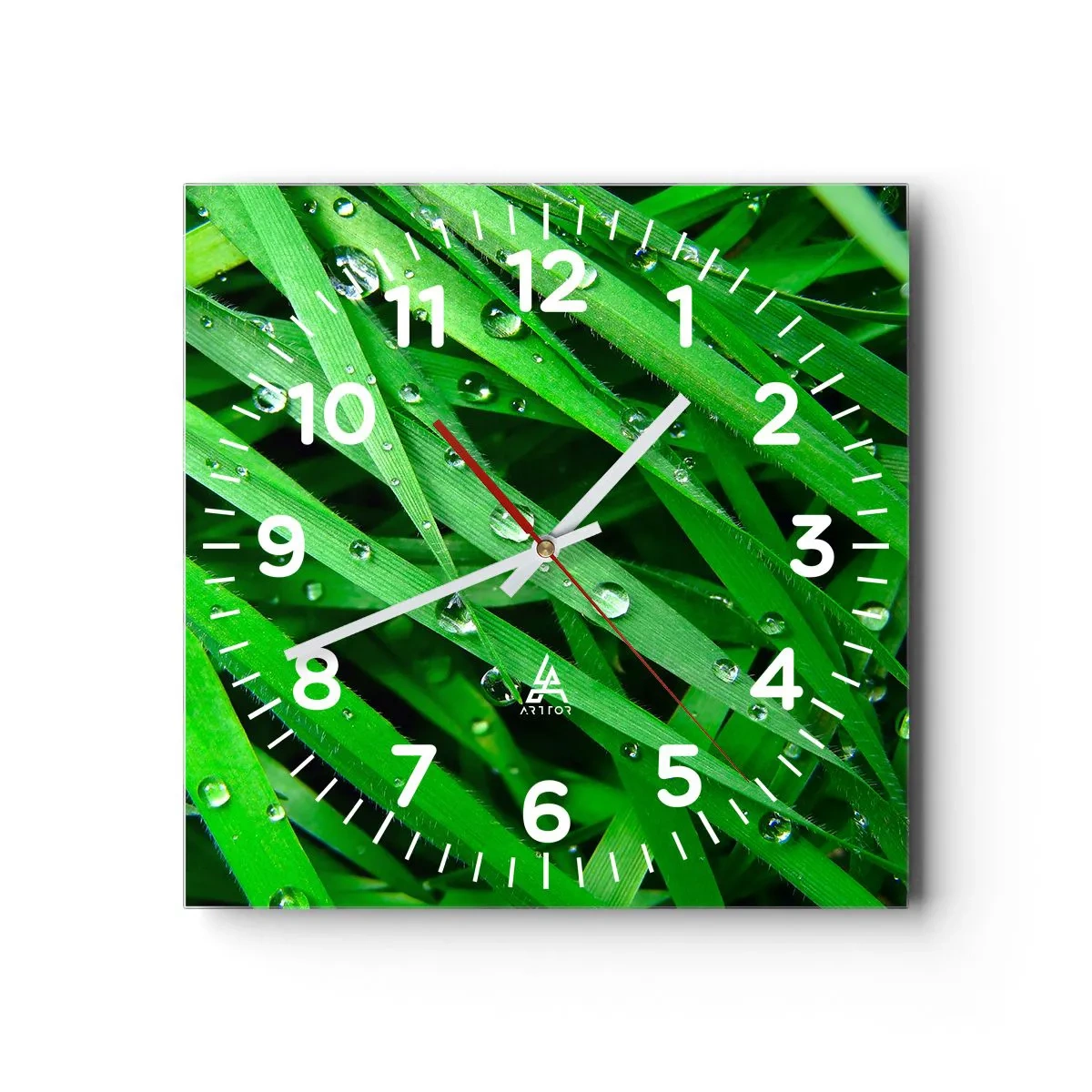 Wandklok - Klok - Speel groen - 40x40 cm