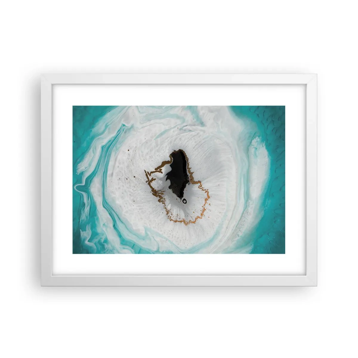 Poster in een witte lijst - Binnendringen - 40x30 cm