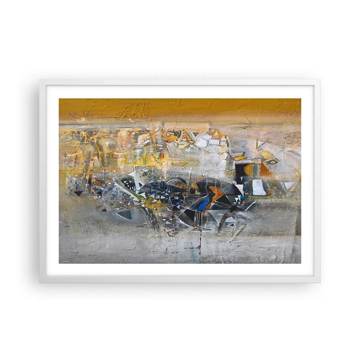 Poster in een witte lijst - Alles komt goed - 70x50 cm