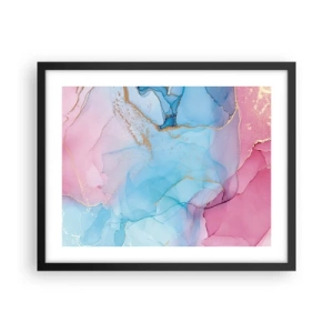 Poster in een zwarte lijst - Ontmoeting en interpenetratie - 50x40 cm