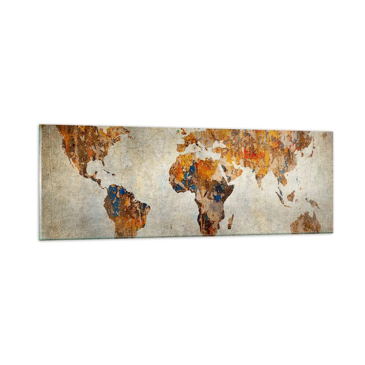 Schilderen op glas - Een hele grote wereld - 90x30 cm