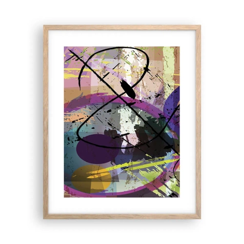 Een poster in een licht eiken lijst - Je kunt rechtdoor of rondom - 40x50 cm