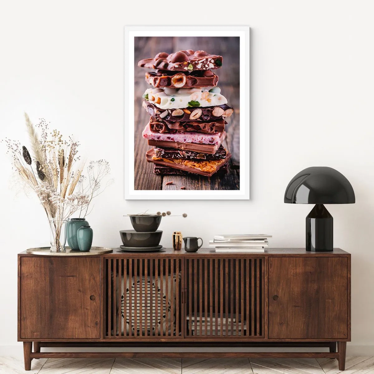 Poster in een witte lijst - Een heerlijk vooruitzicht - 70x100 cm