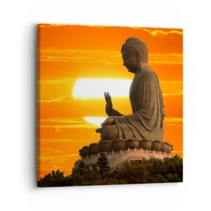 Schilderen op canvas - Geen angst voor de wereld - 30x30 cm