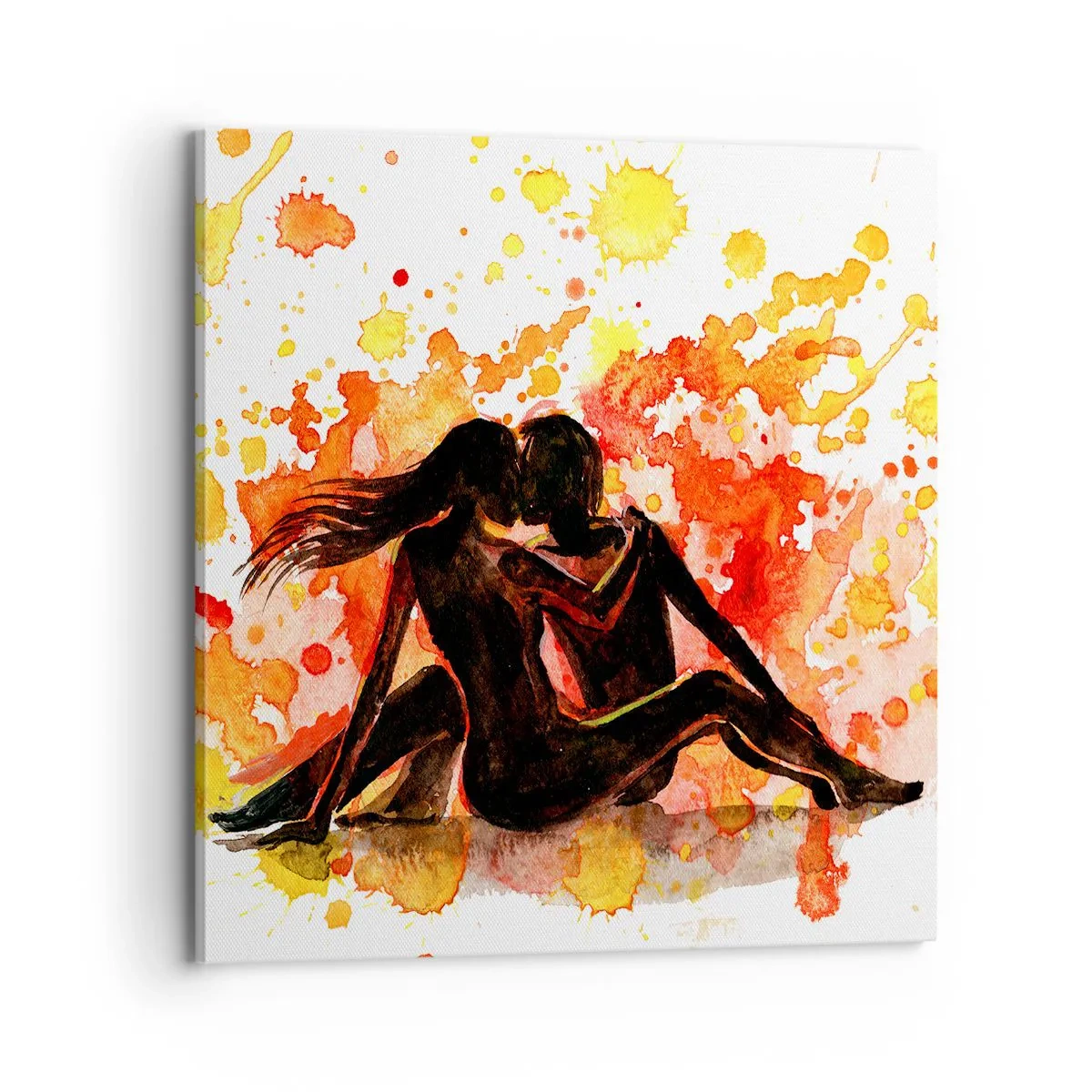 Schilderen op canvas - En er was licht - 70x70 cm