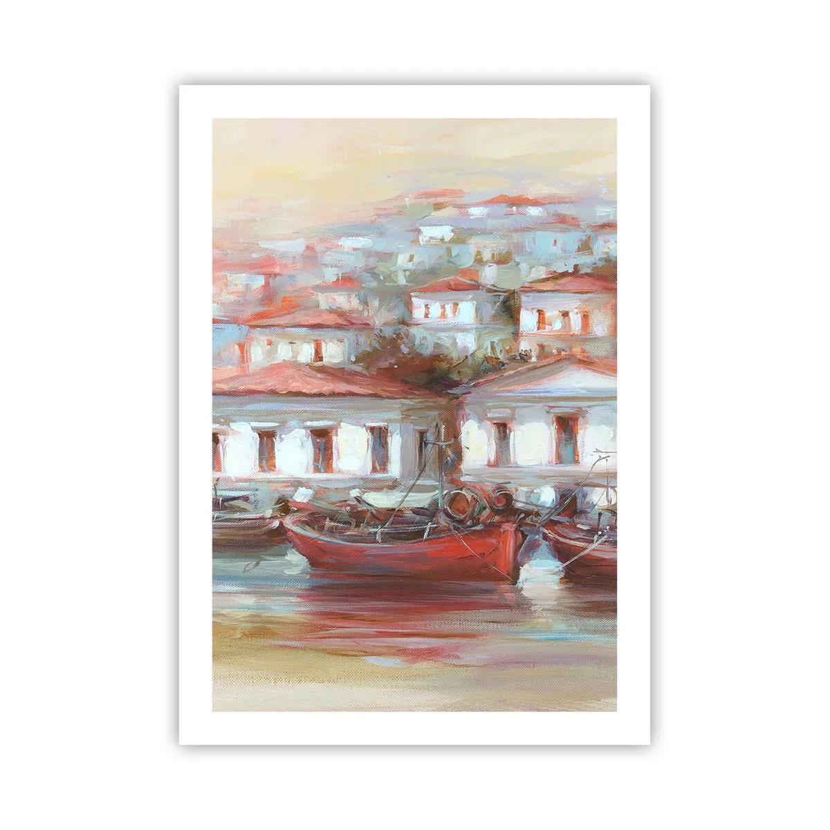 Poster - Gelukkige stad - 50x70 cm