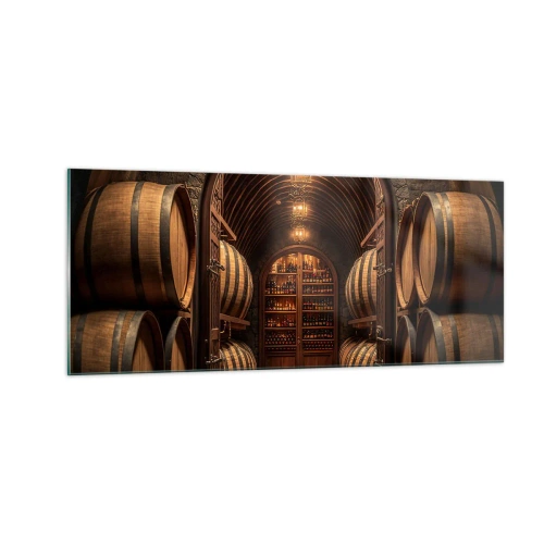 Schilderen op glas - Sfeervolle kelder - 100x40 cm