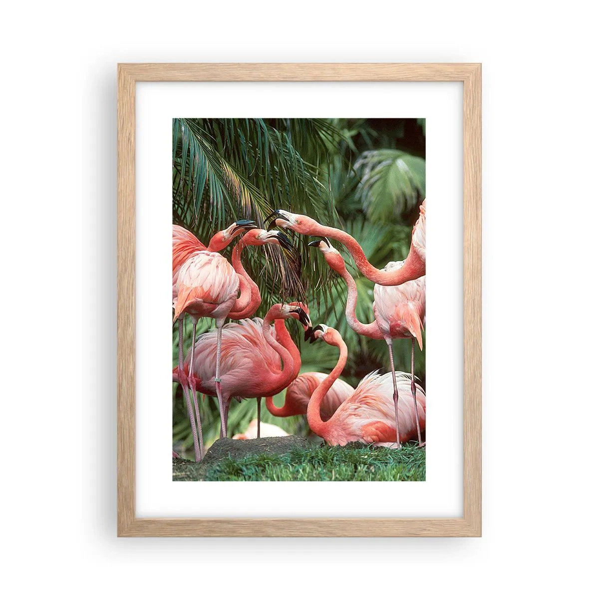 Een poster in een licht eiken lijst - Middag roddels - 30x40 cm