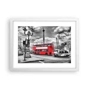 Poster in een witte lijst - De echte bloedbaan van de stad - 40x30 cm