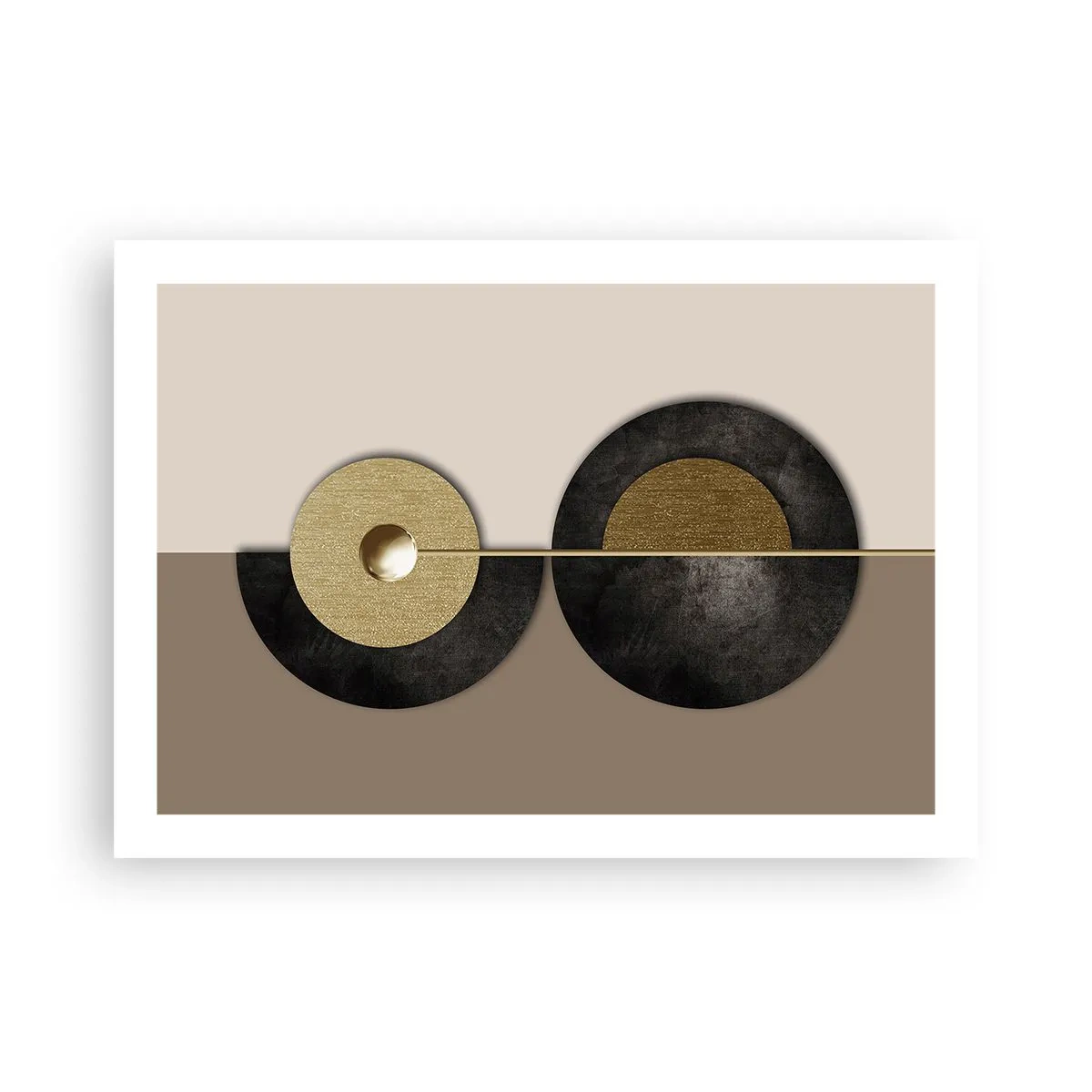 Poster - Variaties rond de cirkel - 70x50 cm