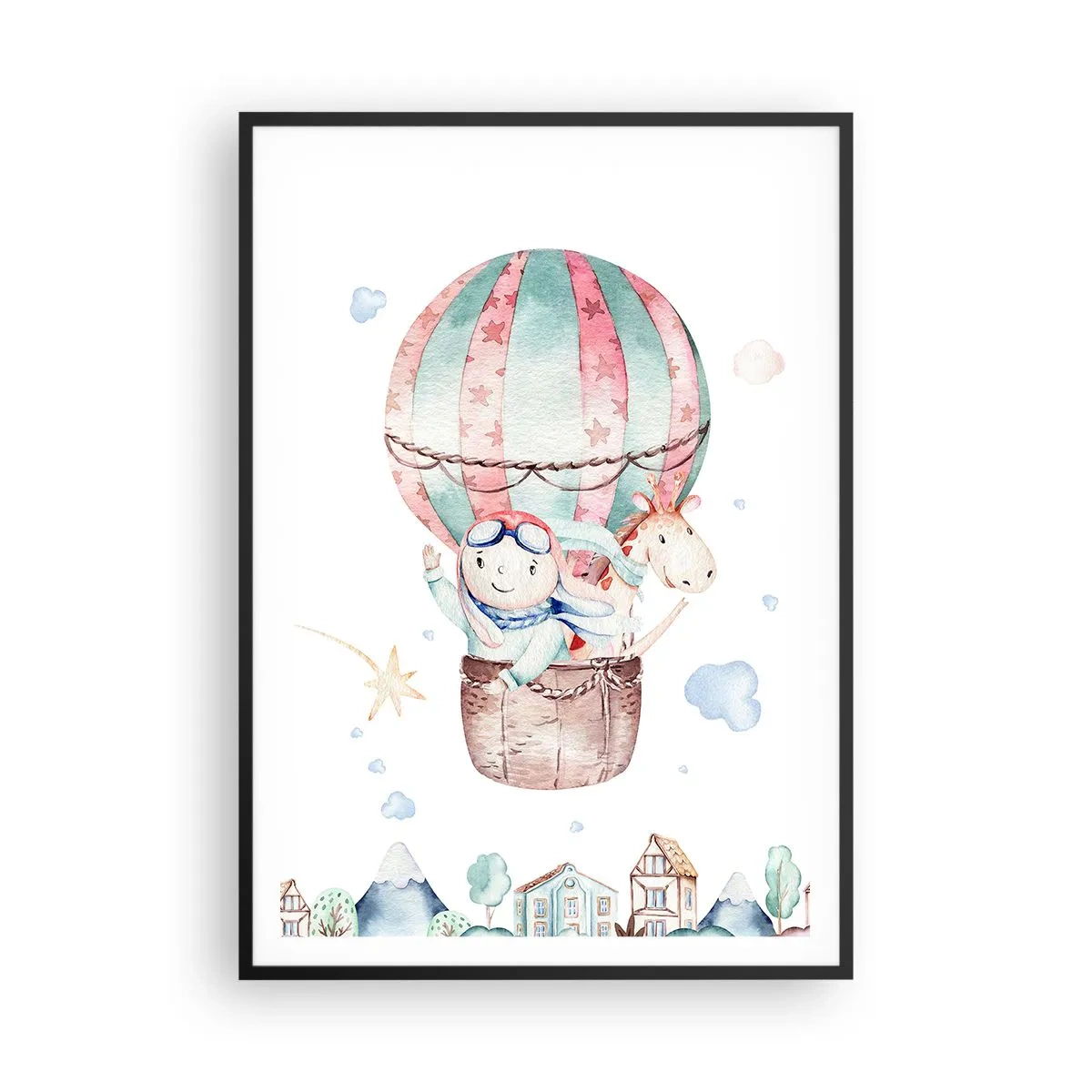 Poster in een zwarte lijst - We zijn zo terug! - 70x100 cm