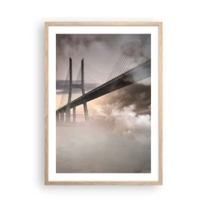 Een poster in een licht eiken lijst - Bij de rivier die niet bestaat - 50x70 cm