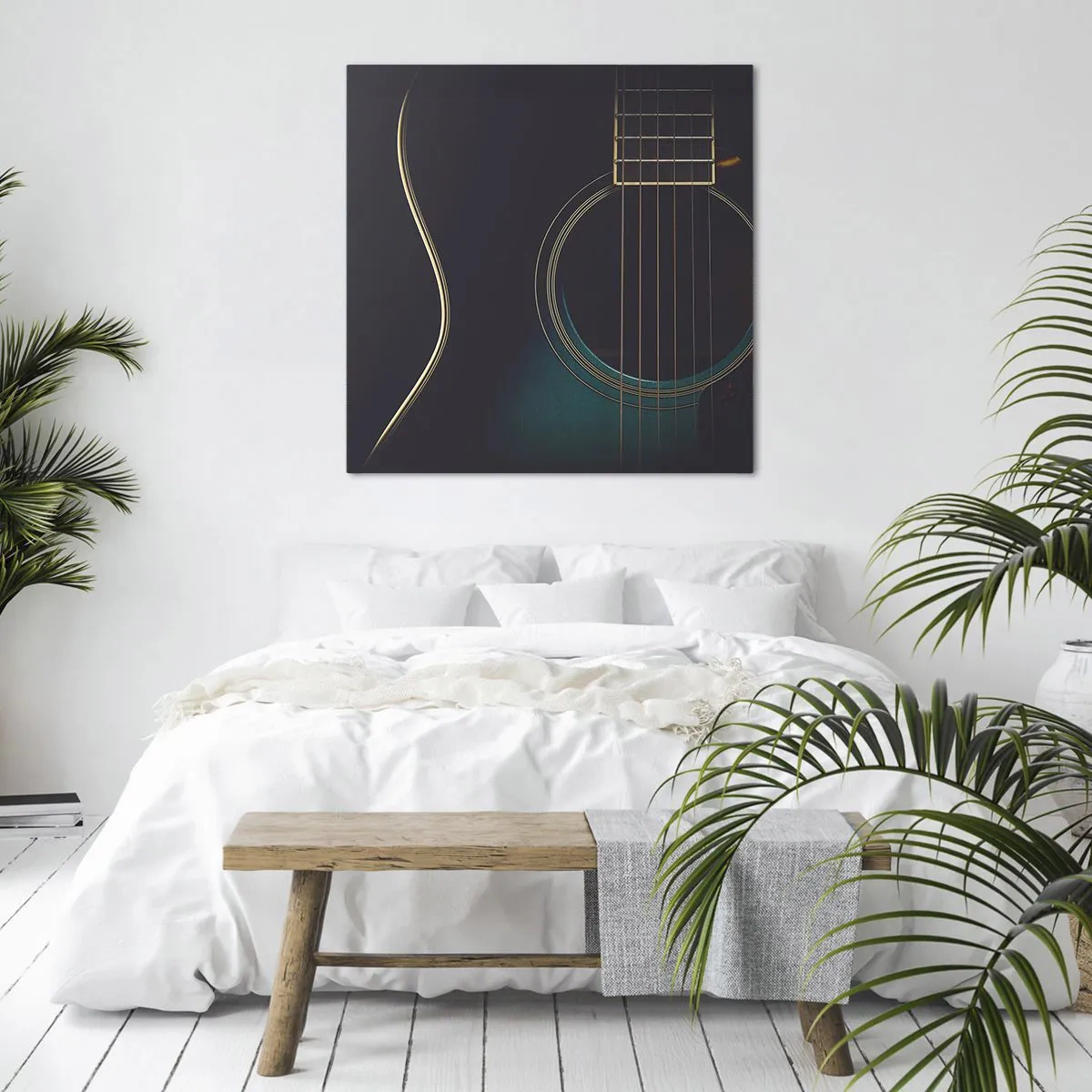 Schilderen op canvas - Nog even voordat het klinkt - 70x70 cm