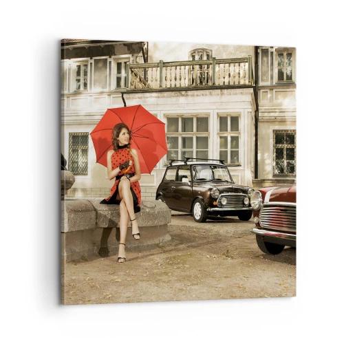 Schilderen op canvas - Een sentimentele mini-reis - 60x60 cm