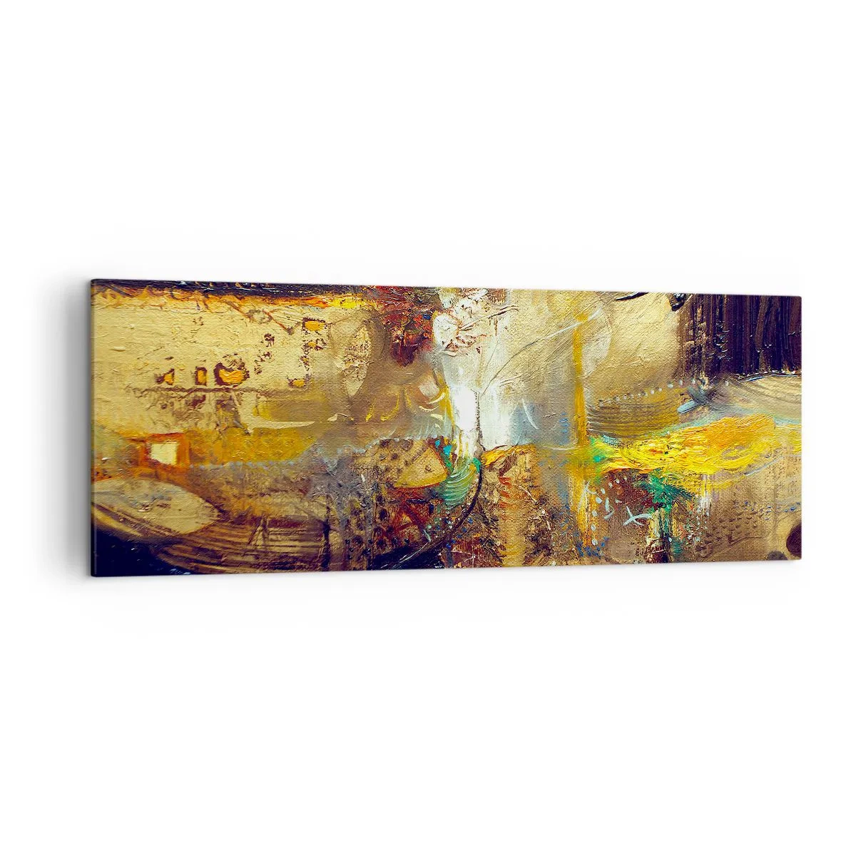 Schilderen op canvas - Koud, warmer, heet - 140x50 cm