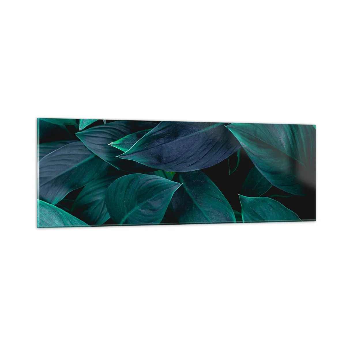 Schilderen op glas - Groen op zichzelf - 90x30 cm