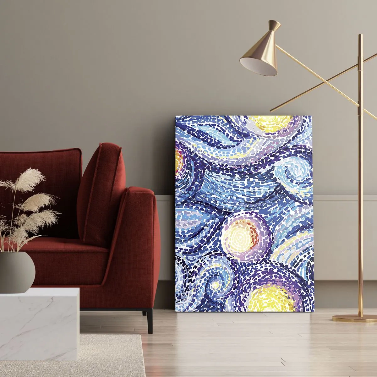 Schilderen op canvas - Naar een schilderij van van Gogh - 45x80 cm