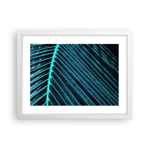 Poster in een witte lijst - Groene textuur - 40x30 cm