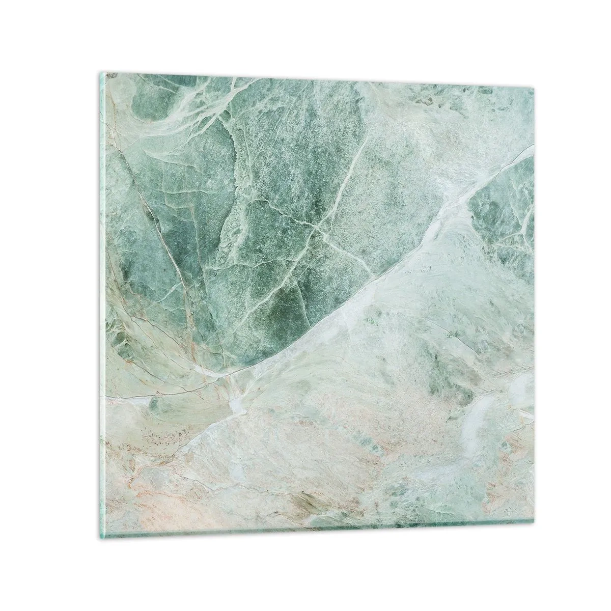 Schilderen op glas - De nobele kou van steen - 40x40 cm