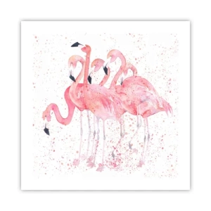Poster - Roze ensemble - 50x50 cm