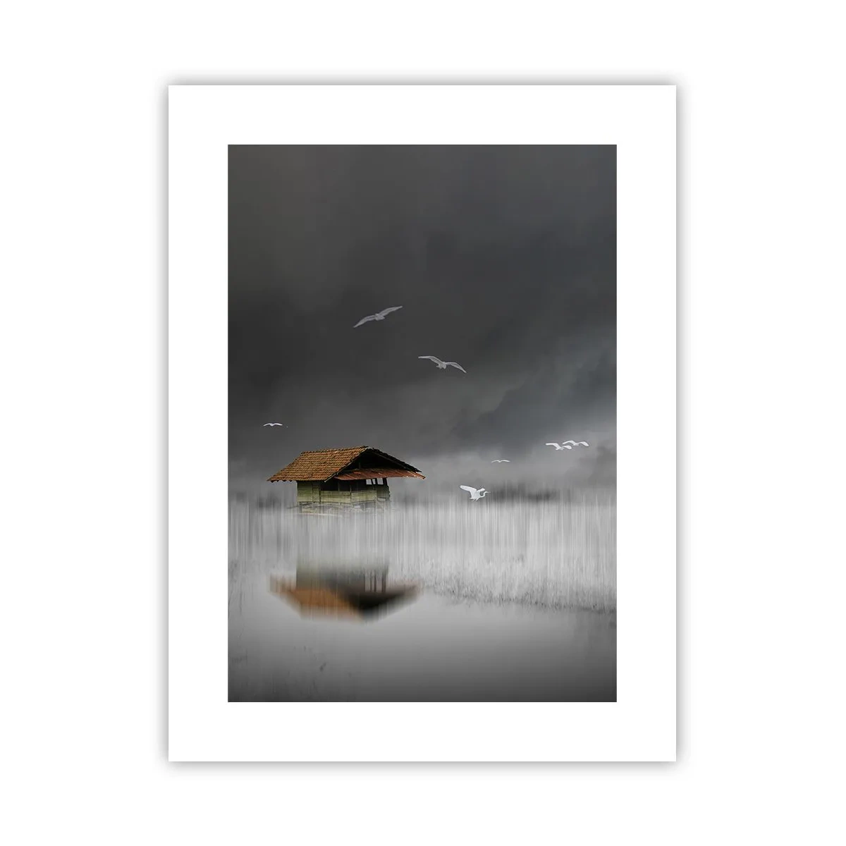 Poster - Beschutting tegen regen - 30x40 cm