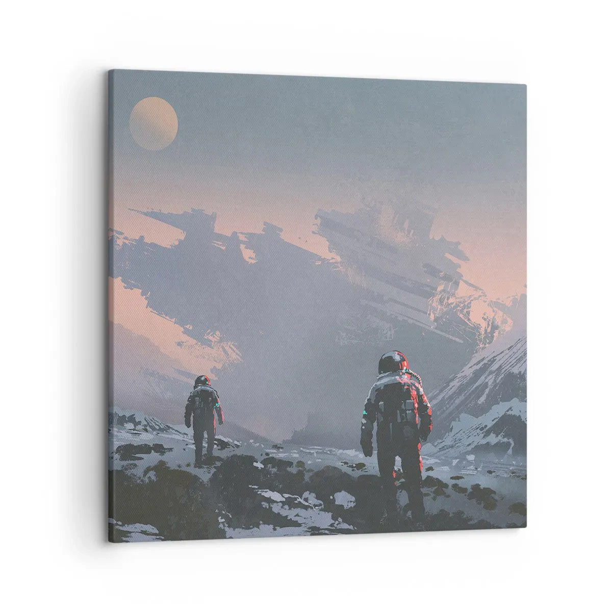 Schilderen op canvas - Onder een onbekende ster - 50x50 cm